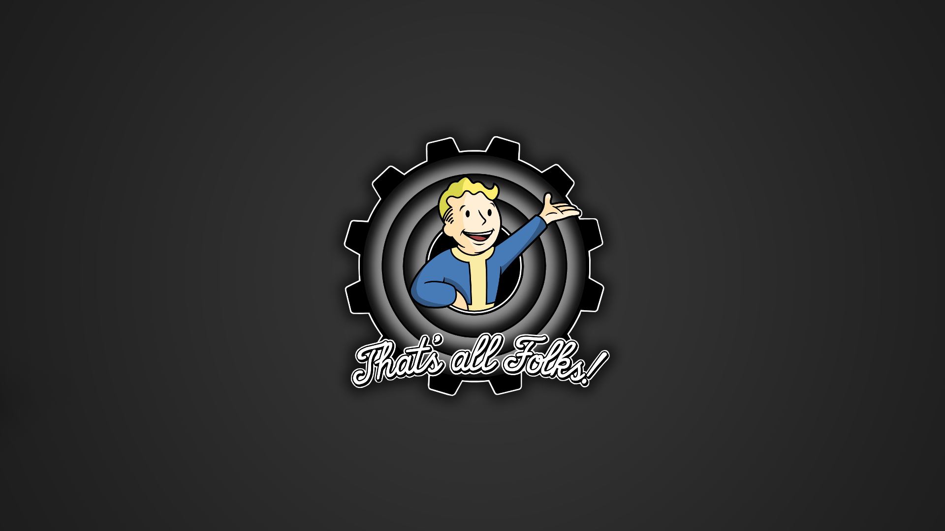 Games wallpaper gaming that's all folks fallout