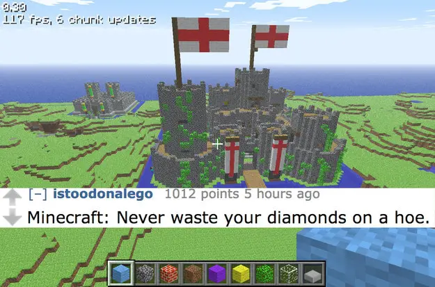 minecraft diamond hoe