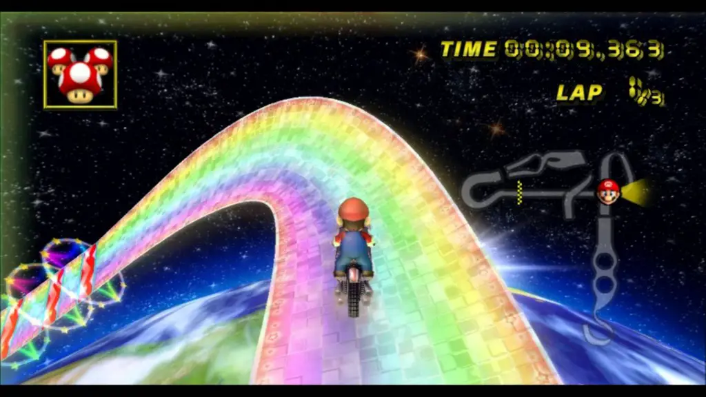 Mario Kart Wii Rainbow Road Wii 2008