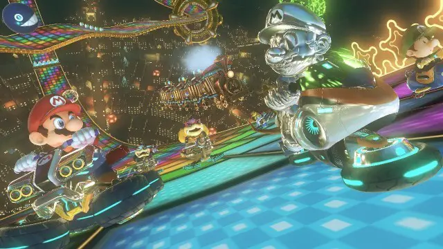 Mario Kart 8 Rainbow Road Wii U 2014