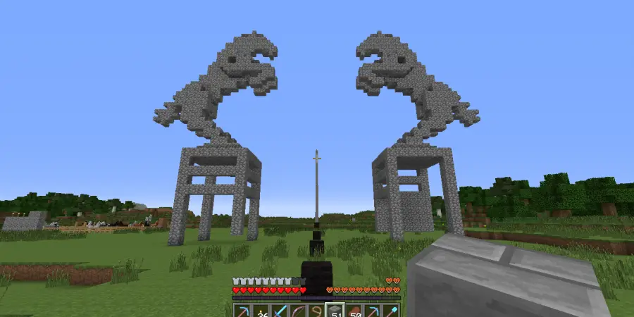 How to Build a Horse Monument in Minecraft